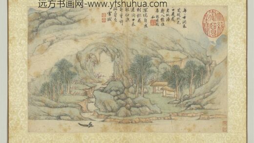 明项圣谟仿古册柳溪放棹.jpg