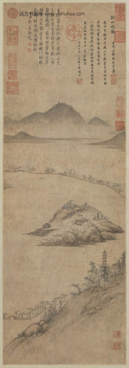 明项圣谟孤山放鹤图轴.jpg