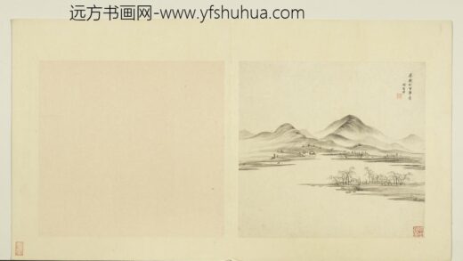 明项圣谟山水册柳堤平远.jpg