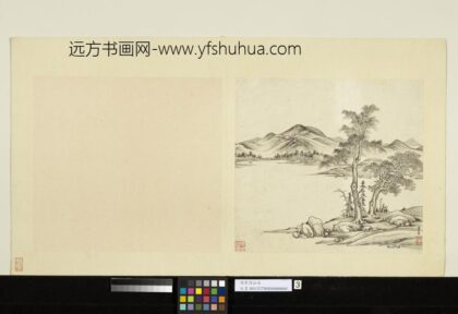 明项圣谟山水册远山乔木.jpg