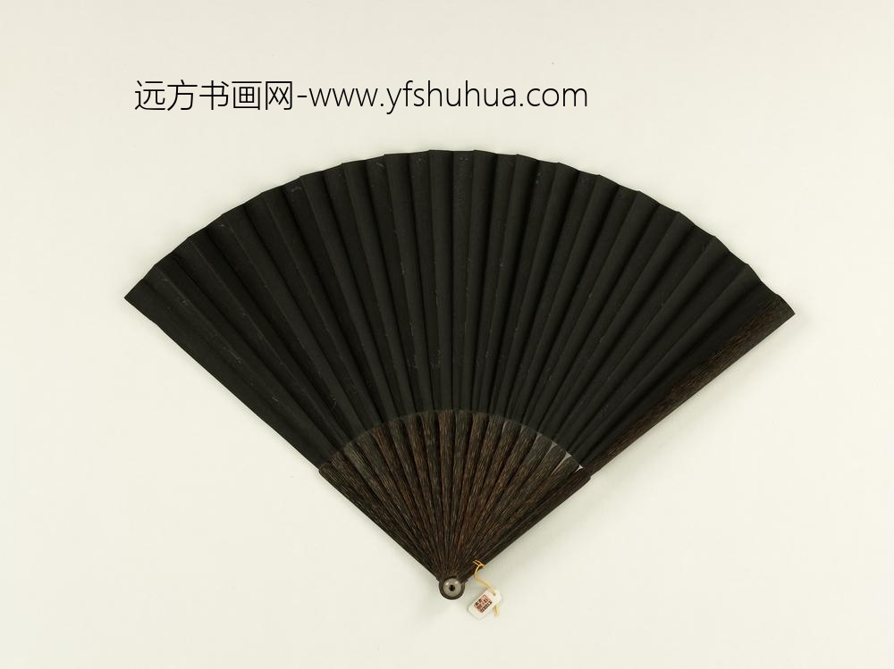 清于敏中书乾隆御制咏天台松成扇