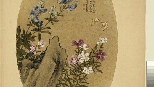 清余省画花卉册僧鞋菊石竹.jpg