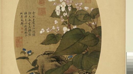 清余省画花卉册秋海棠淡竹叶.jpg