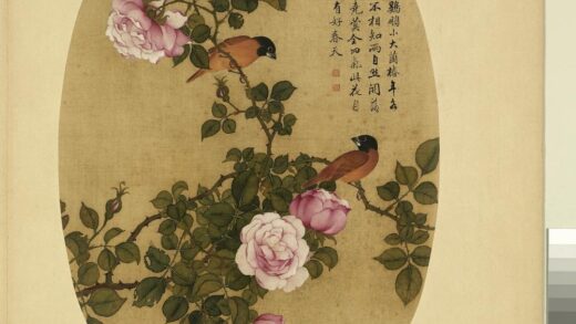 清余省画花卉册长春花.jpg