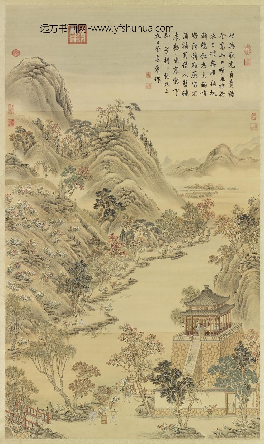 清余省绘无射戒寒轴