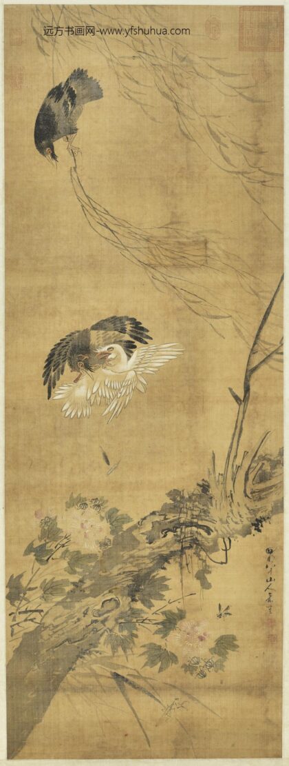 清俞笙花鸟轴.jpg