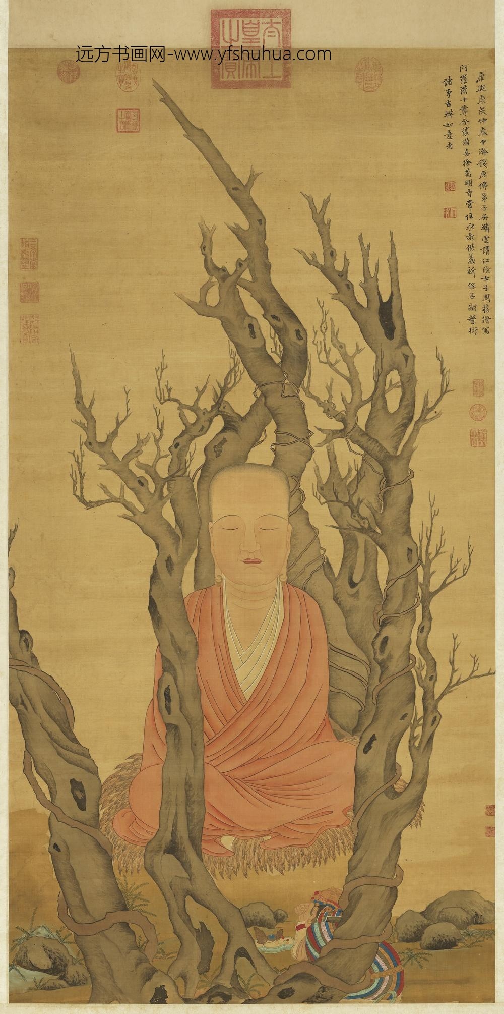 清周禧画罗汉（丙）轴