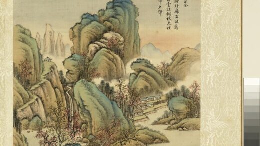 清周鲲仿古山水（一）册仿关仝渔庄秋寄.jpg