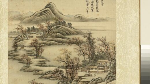 清周鲲仿古山水（一）册仿燕文贵秋夜读书.jpg