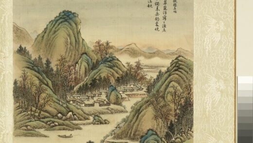 清周鲲仿古山水（一）册仿赵孟俯秋溪渔艇.jpg