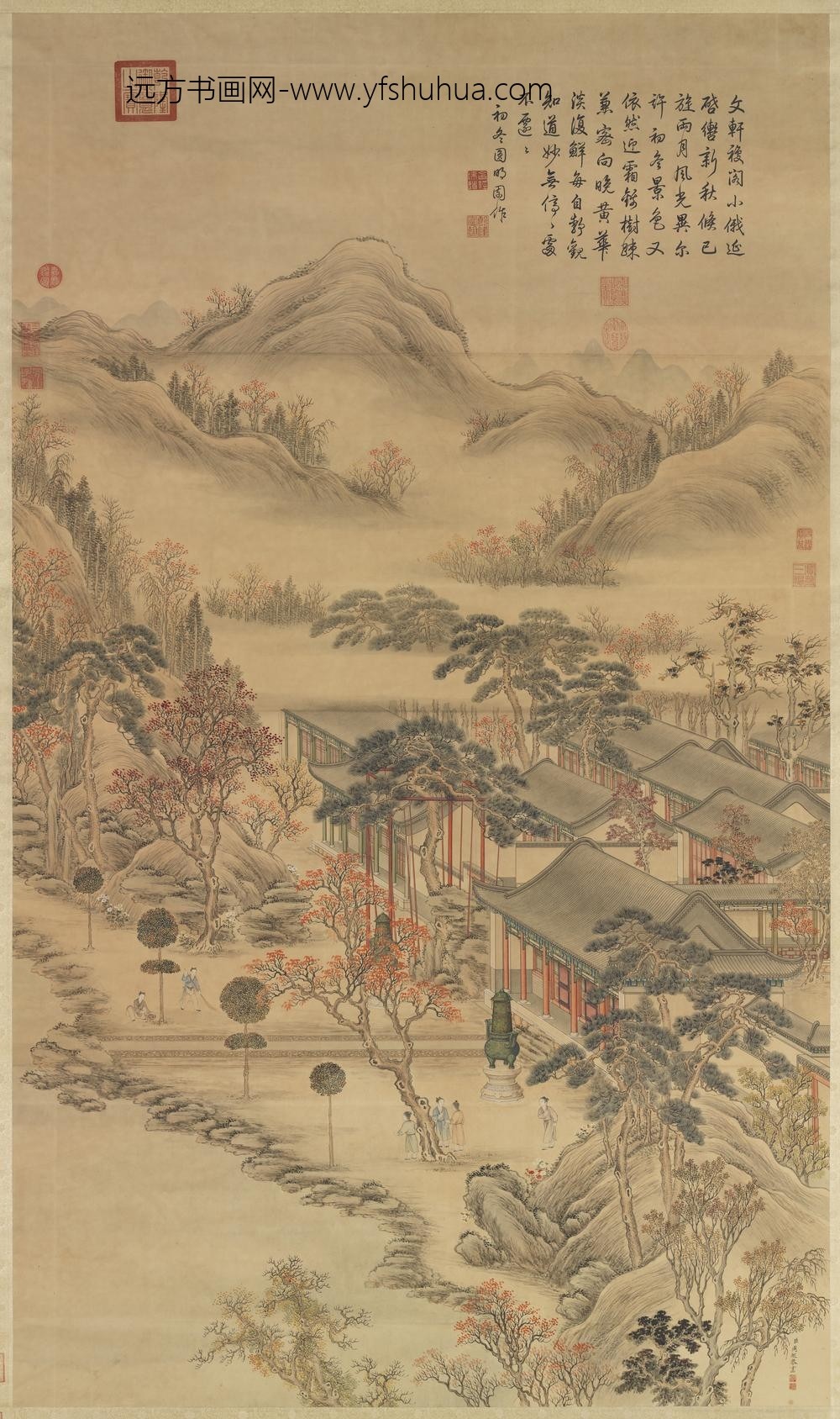 清周鲲画应钟协律轴