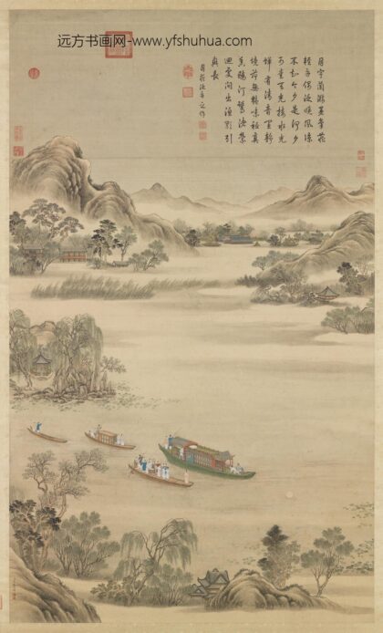 清周鲲绘林钟盛夏轴.jpg