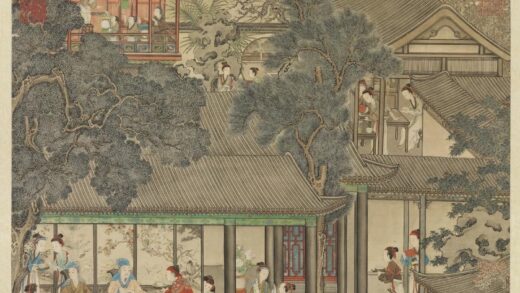 清姚文瀚岁朝欢庆图轴.jpg