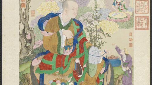 清姚文瀚画第七嘎纳嘎巴萨尊者轴.jpg