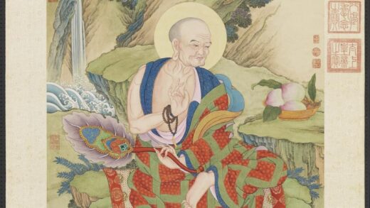 清姚文瀚画第五拔杂哩逋答答喇尊者轴.jpg