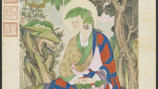 清姚文瀚画第八嘎纳嘎拔哈喇錣杂尊者轴.jpg
