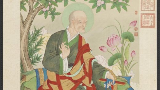 清姚文瀚画第十三巴那塔嘎尊者轴.jpg