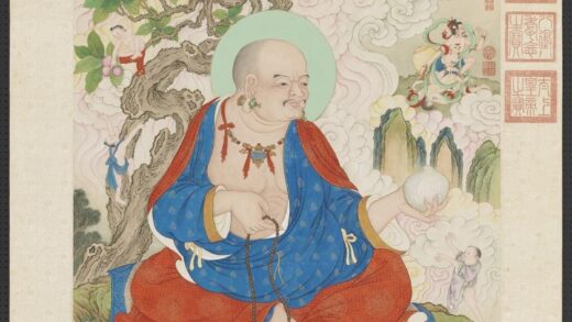 清姚文瀚画第十八嘎沙鸦巴达喇玛尊者轴.jpg