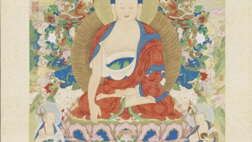 清姚文瀚画释迦牟尼佛轴.jpg
