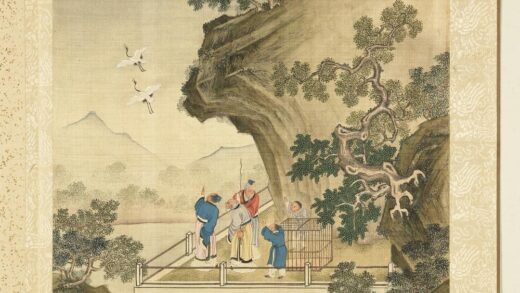 清庄瑗人物画册放鹤.jpg