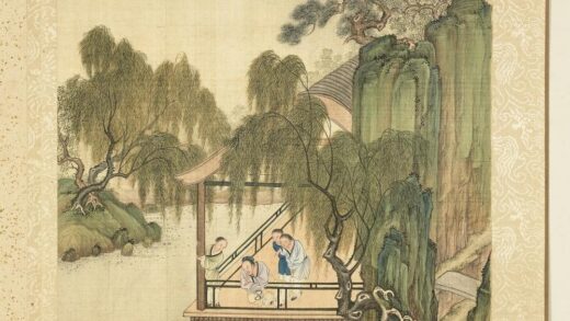 清庄瑗人物画册观鱼.jpg