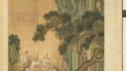 清庄瑗人物画卌册松下膜拜.jpg