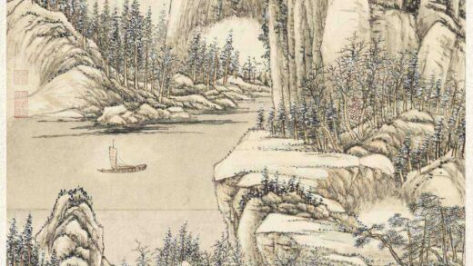 清张宗苍千岩层雪高宗御题轴.jpg