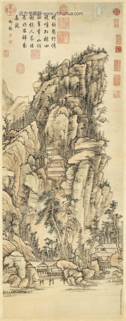 清张宗苍摹黄公望山水轴.jpg