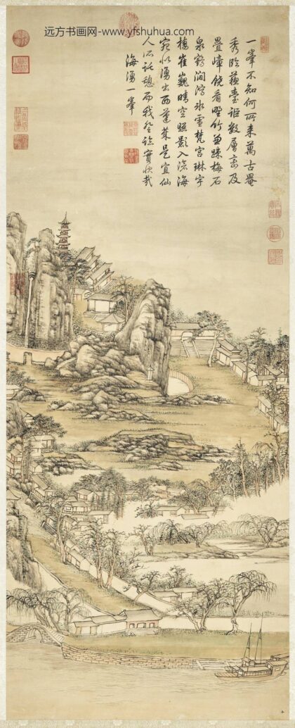 清张宗苍海涌一峰轴.jpg