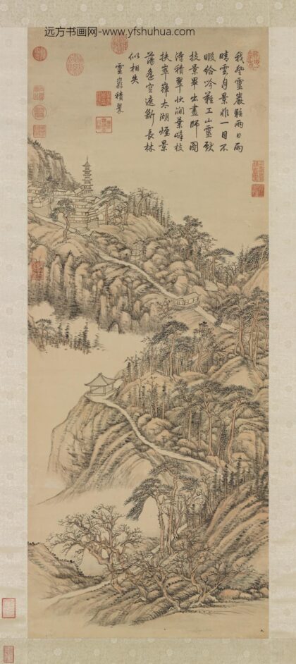 清张宗苍灵岩积翠轴.jpg