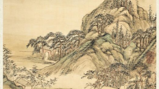 清张宗苍画包山奇石轴.jpg