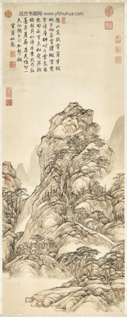 清张宗苍画穹窿仙观轴.jpg