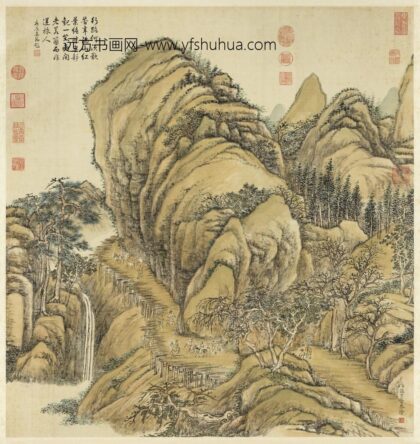 清张宗苍秋山行旅轴.jpg