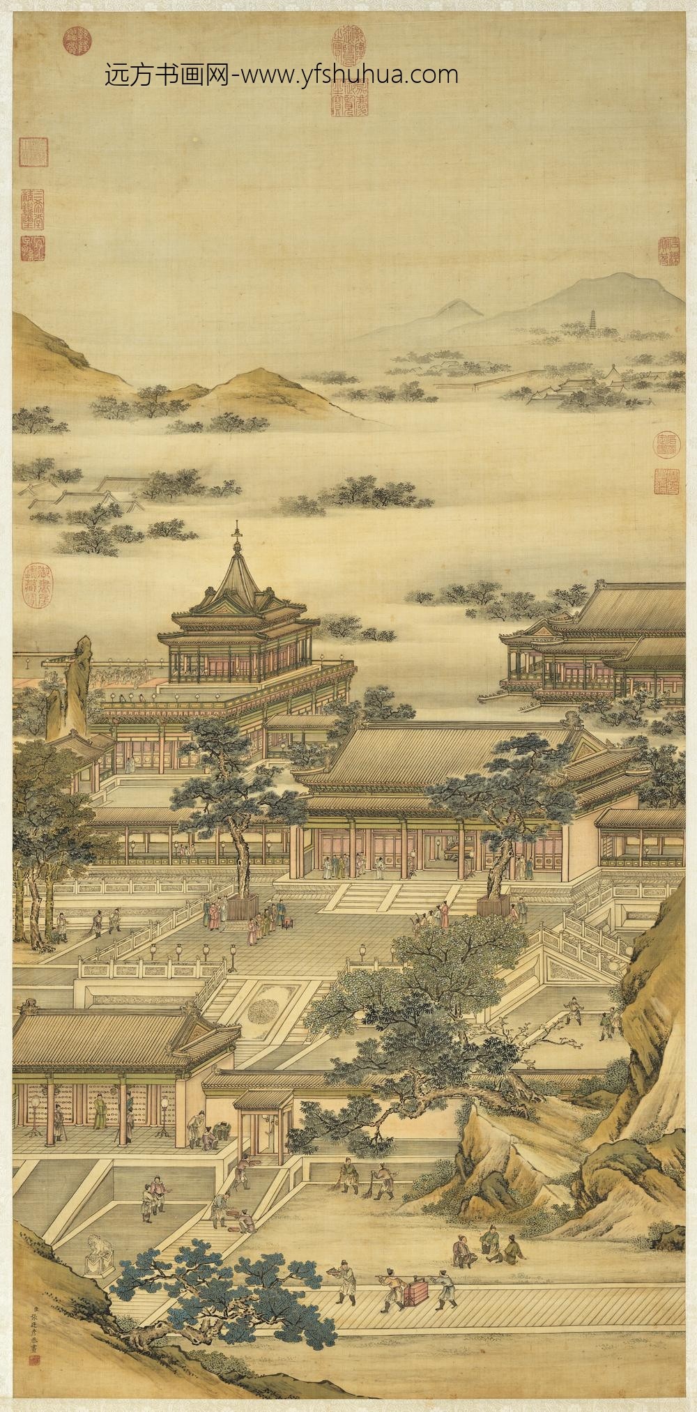 清张廷彦中秋佳庆轴