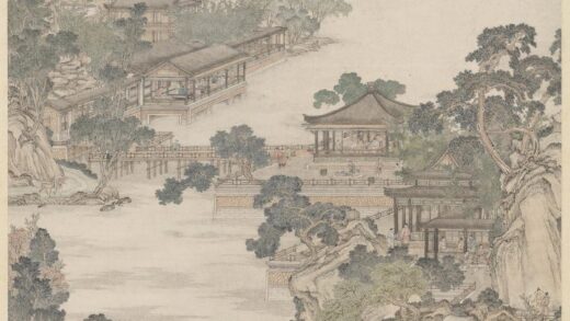 清张廷彦画登瀛洲图轴.jpg