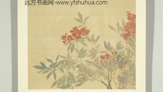 清张熊花卉册册天竺.jpg