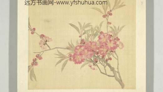 清张熊花卉册册碧桃花.jpg