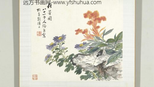 清张熊花卉草虫册册（九）.jpg