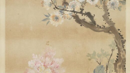 清张熊花鸟四屏轴碧桃牡丹.jpg
