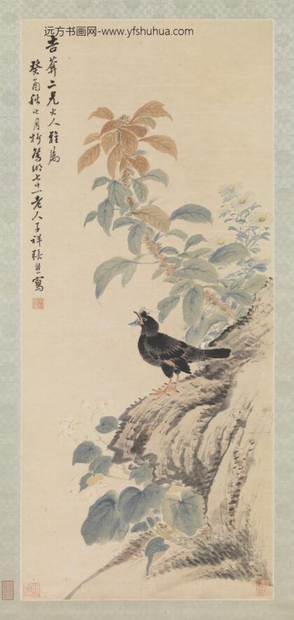 清张熊鸜鹆图轴清张熊鸜鹆图轴.jpg
