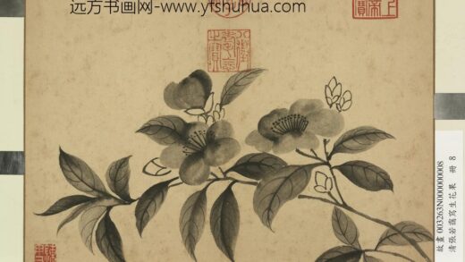 清张若霭写生花果册山茶.jpg