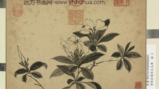 清张若霭写生花果册栀子.jpg