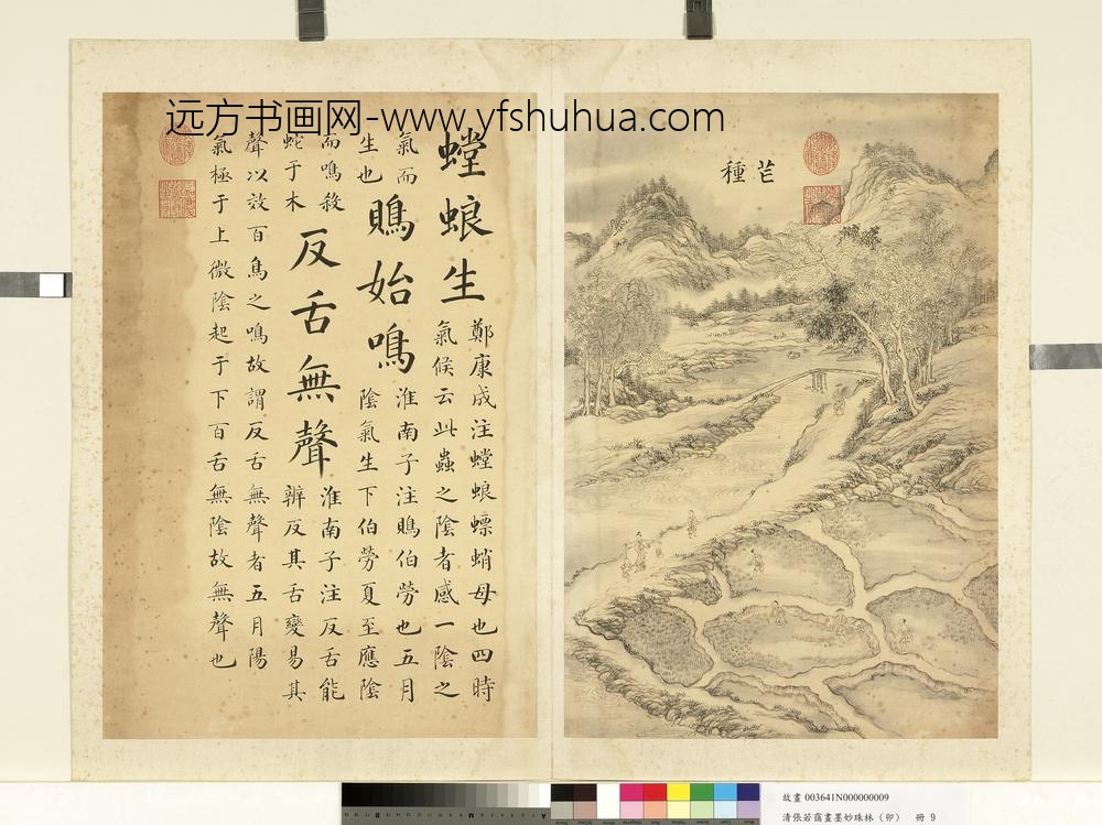 清张若霭画墨妙珠林（卯）册芒种