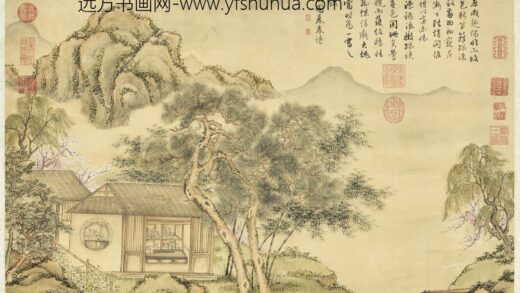 清张若霭画御园暮春诗轴.jpg