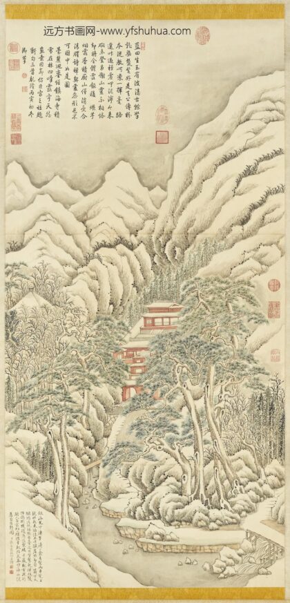 清张若霭画镇海寺雪景轴.jpg