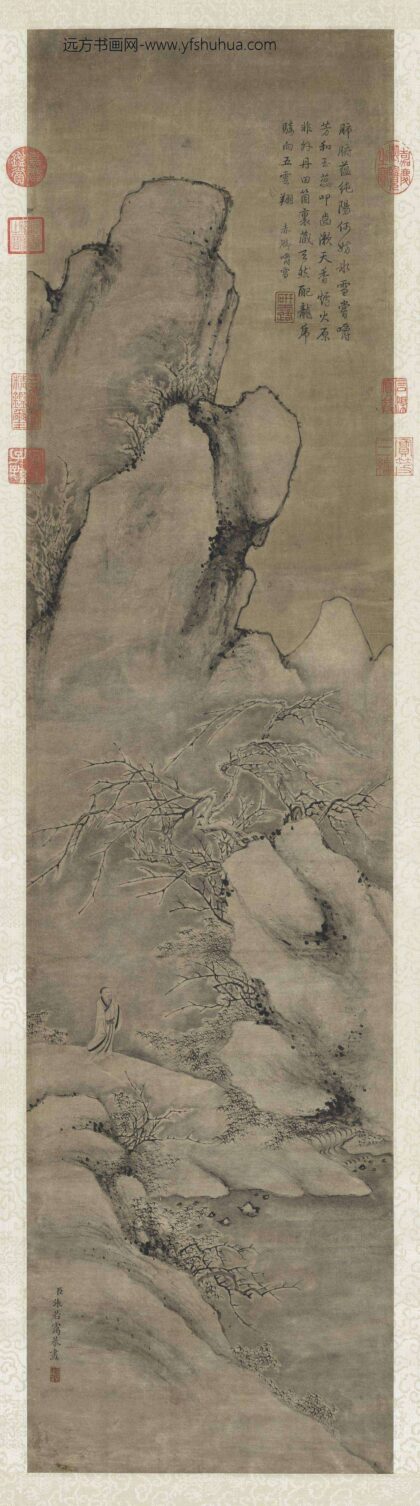 清张若霭画雪景人物事迹轴.jpg