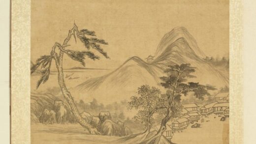 清张雨森画山水上册松溪林屋.jpg