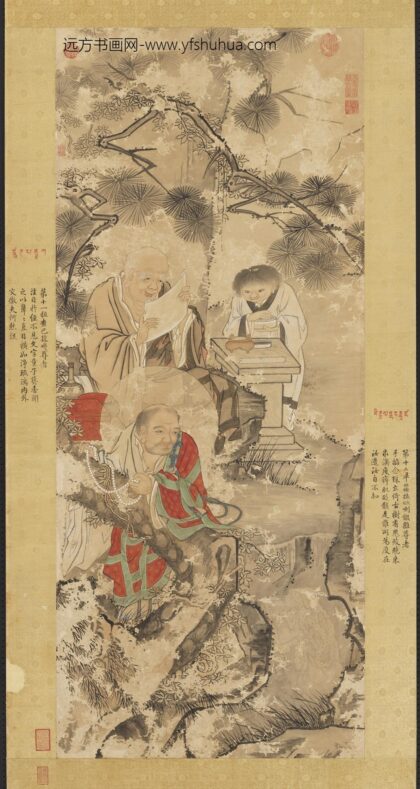 清徐扬仿贯休画罗汉轴.jpg