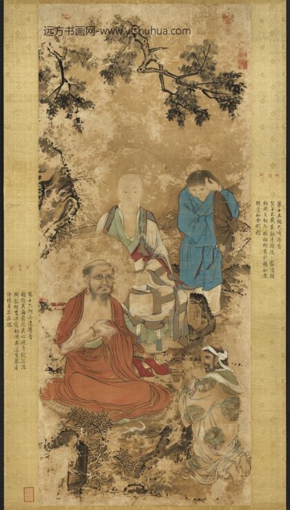 清徐扬仿贯休画罗汉轴.jpg