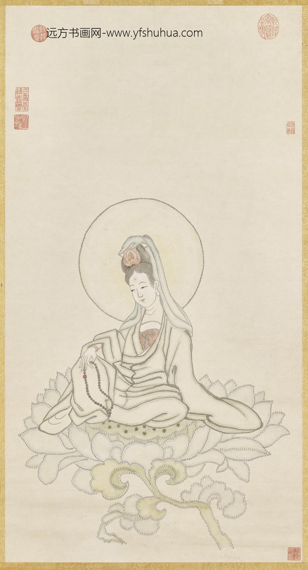 清徐扬寿字观音轴